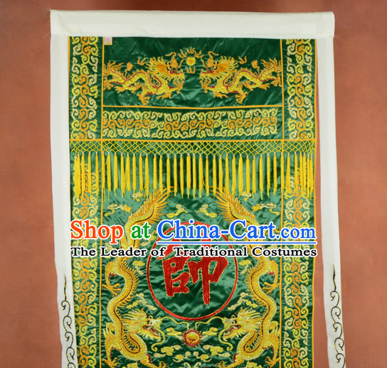 Green Ancient Chinese Superhero General Banner