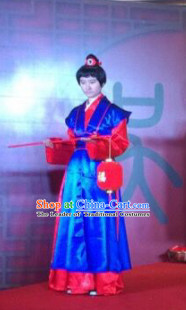 Chinese Ancient Style Wedding Ceremony Officiate Costumes Complete Set for Men or Women