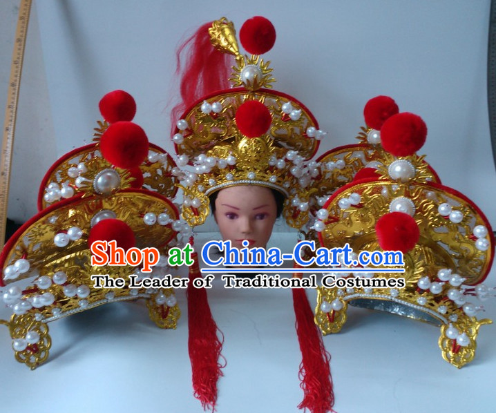 Top Chinese Traditional Warrior Coronet Opera Hat