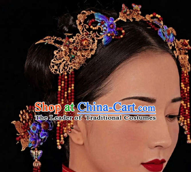 Top Chinese Traditional Wedding Headpieces Hair Jewelry Hair Clasp Hairpins