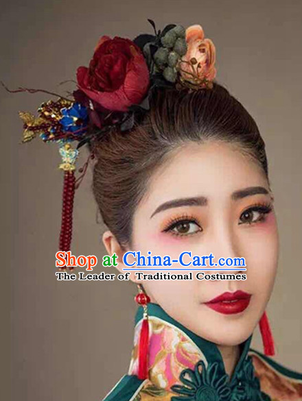 Top Chinese Traditional Wedding Headpieces Hair Jewelry Hair Clasp Hairpins