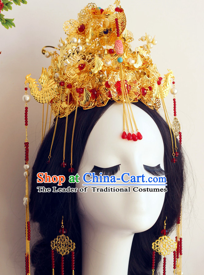 Top Chinese Traditional Wedding Headpieces Hair Jewelry Hair Clasp Hairpins