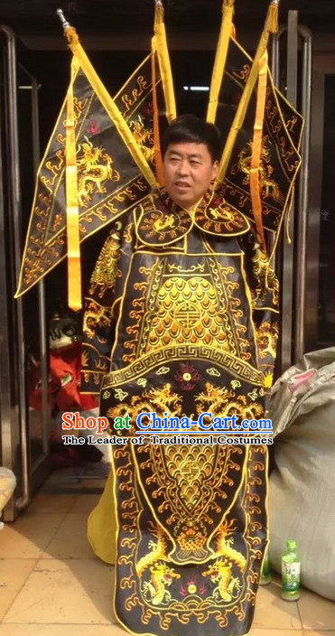 Chinese Beijing Opera Costumes Peking Opera Costume Wusheng Armor Complete Set for Men