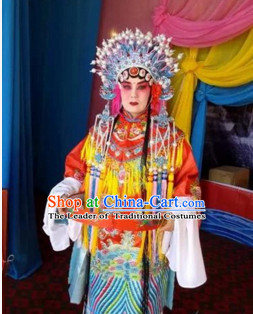 Chinese Beijing Opera Costumes Peking Opera Superheroine Costume Complete Set for Women