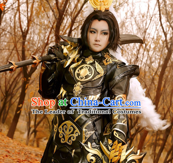 Chinese Costume Superhero Armor Cosplay Costumes China Traditional Armors Complete Set for Men Women Kids Adults