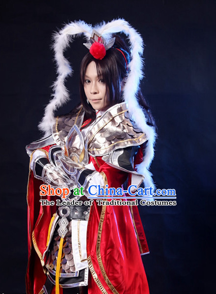 Chinese Costume Superhero Armor Cosplay Costumes China Traditional Armors Complete Set for Men Women Kids Adults