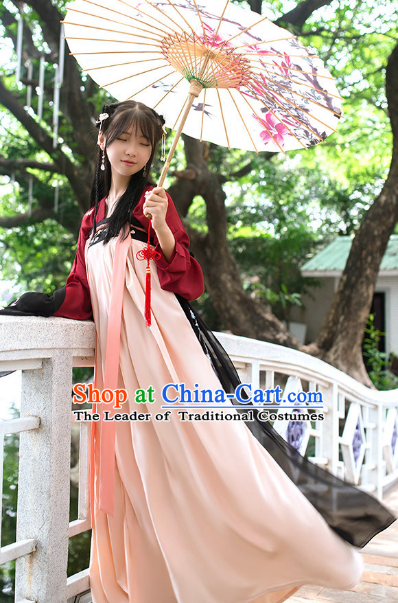 Hanfu Clothing Custom Traditional Chinese Hanfu Dreses Han Clothing Hanzhuang Historical Dress and Accessories Complete Set