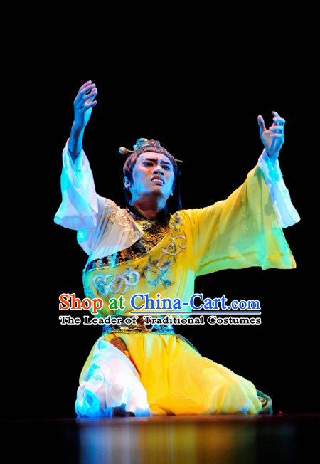 Chinese Classical Dance Costume Folk Dancing Costumes Traditional Chinese Dance Costumes Asian Dance Costumes Complete Set for Men