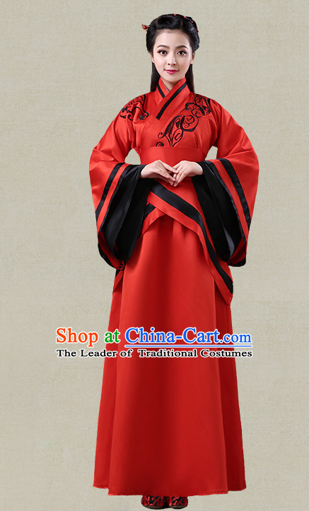 Hanfu Clothing Custom Traditional Han Dynasty Chinese Hanfu Dreses Han Clothing Hanzhuang Historical Dress and Accessories Complete Set