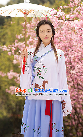 Hanfu Clothing Custom Traditional Chinese Wedding Hanfu Dreses Han Clothing Hanzhuang Historical Dress and Accessories Complete Set