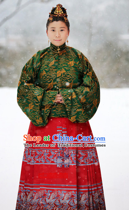 Hanfu Clothing Custom Traditional Chinese Hanfu Dreses Han Clothing Hanzhuang Historical Dress and Accessories Complete Set