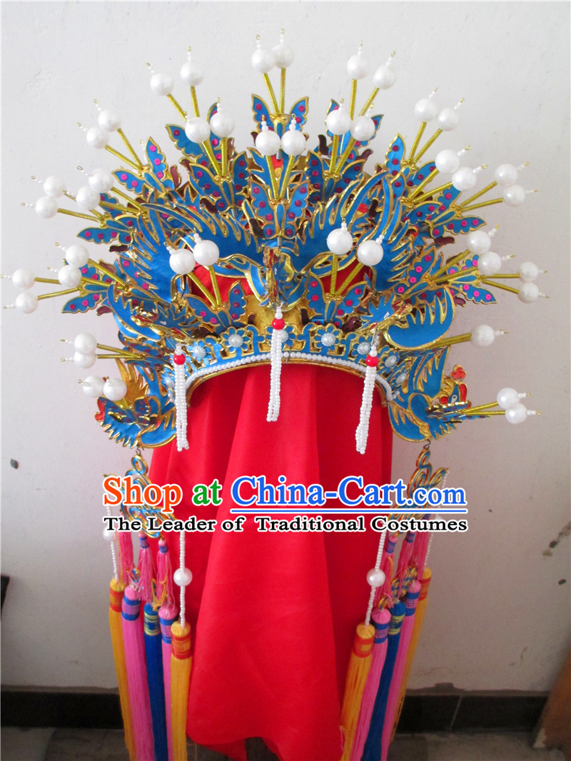 Top Traditional Chinese Opera Phoenix Coronet Hair Accessories Props for Adults and Children