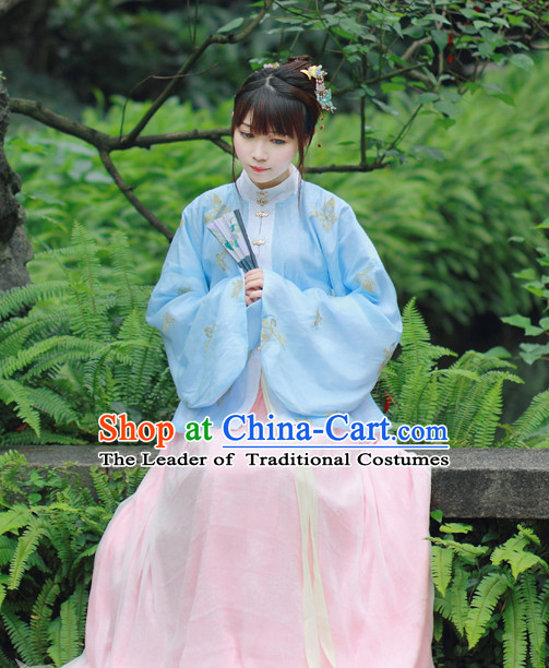 Chinese Traditional Dress Hanfu Costume China Kimono Robe Ancient Chinese Clothing National Costumes Gown Wear for Women Girls