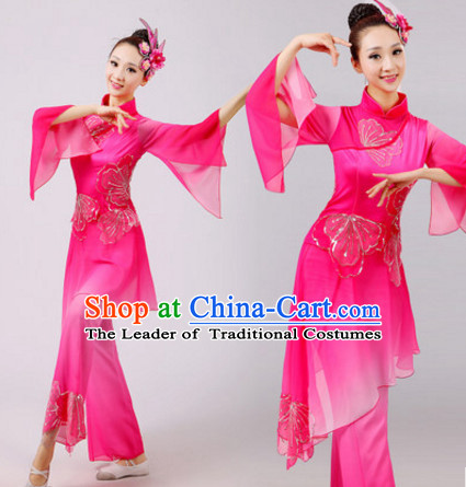 Chinese Folk Dance Dress Clothing Dresses Costume Ethnic Dancing Cultural Dances Costumes for Women