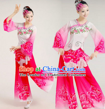 Chinese Folk Dance Dress Clothing Dresses Costume Ethnic Dancing Cultural Dances Costumes for Women