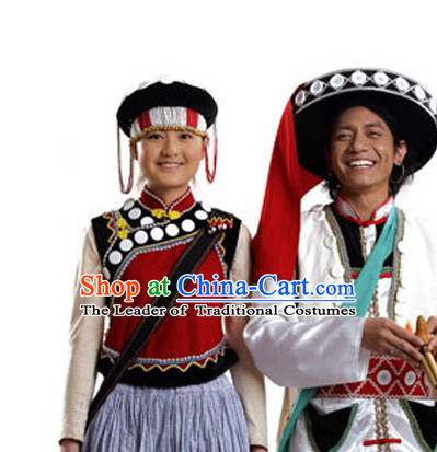 Chinese Traditional Minority Hmong Folk Ethnic Hat for Men and Women