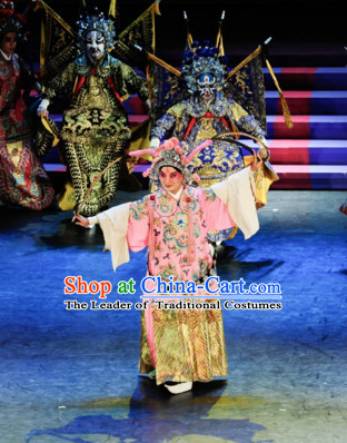 Chinese Classical Opera Guan Gong Dance Costume Folk Dancing Costumes Traditional Chinese Dance Costumes Asian Dancewear Complete Set for Men Boys