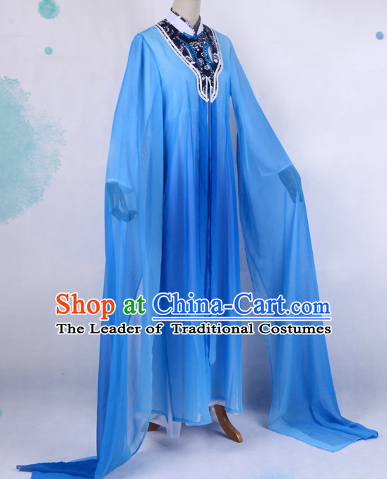 Chinese Opera Costumes Huangmei Opera Stage Performance Costume Chinese Traditional Water Sleeve Costume Drama Costumes Complete Set