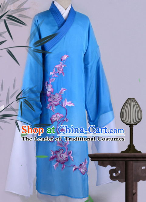 Chinese Opera Costumes Huangmei Opera Stage Performance Costume Chinese Traditional Water Sleeve Costume Drama Costumes and Hat Complete Set