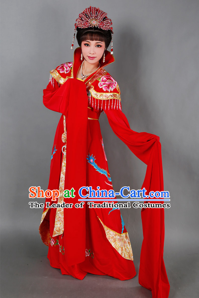 Chinese Opera Costumes Stage Performance Costume Chinese Traditional Empress Costume Drama Costumes Complete Set for Women