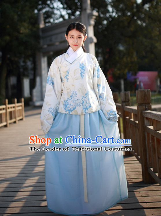 Ancient Chinese Ming Dynasty Clothing Chinese National Costumes Ancient Chinese Costume Traditional Chinese Clothes Complete Set for Women Girls