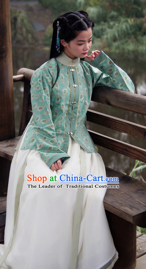 Ancient Chinese Ming Dynasty Clothing Chinese National Costumes Ancient Chinese Costume Traditional Chinese Clothes Complete Set for Women Girls