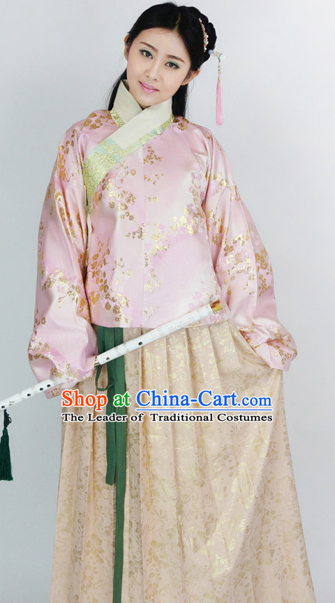 Ancient Chinese Ming Dynasty Clothing Chinese National Costumes Ancient Chinese Costume Traditional Chinese Clothes Complete Set for Women Girls