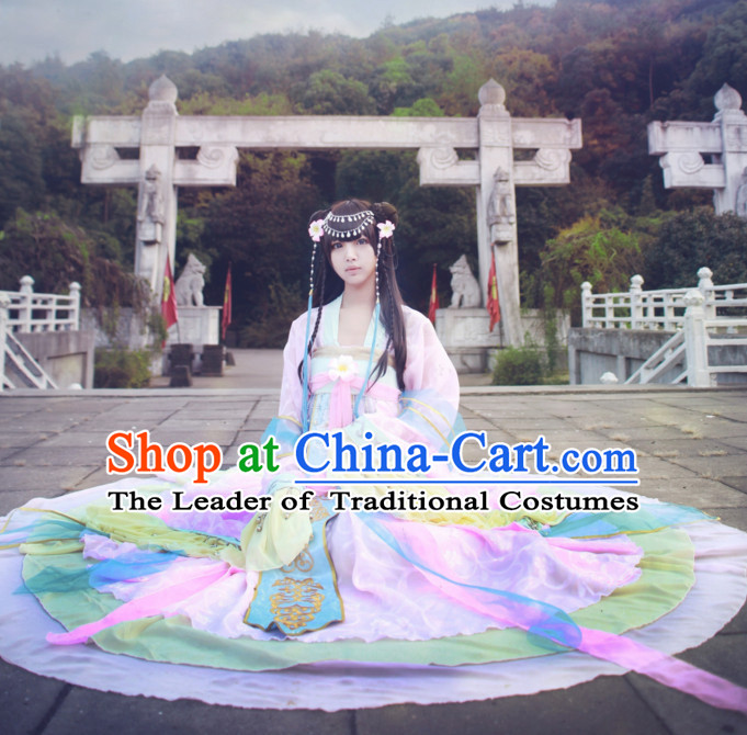 Chinese Women Traditional Beauty Dress Cheongsam Ancient Chinese Hot Clothing Cultural Robes Complete Set