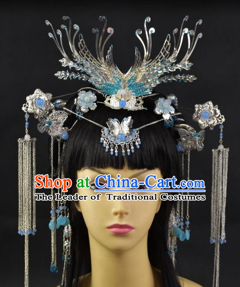 Top Chinese Empress Phoenix Hair Style China Hairpieces Chinese Traditional Hairpins Bridal Headwear