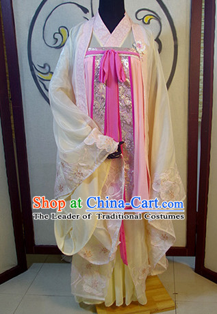 Chinese Ancient Han Fu Royal Clothing Robes Tunics Accessories Traditional China Clothes Adults Kids