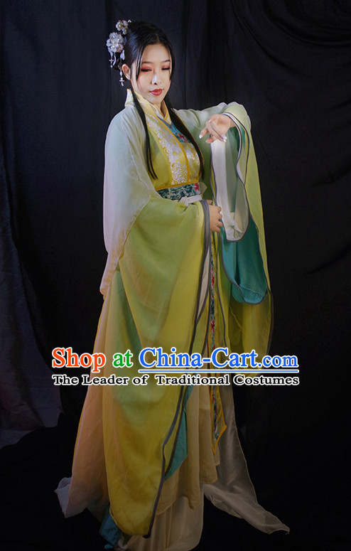 Chinese Ancient Han Fu Royal Clothing Robes Tunics Accessories Traditional China Clothes Adults Kids