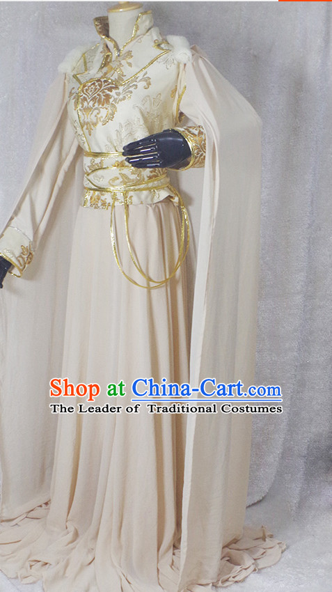 Chinese Ancient Han Fu Princess Clothing Robes Tunics Accessories Traditional China Clothes Adults Kids