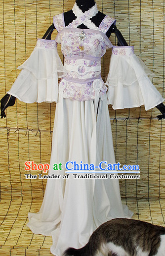 Chinese Ancient Han Fu Clothing Robes Tunics Accessories Traditional China Clothes Adults Kids