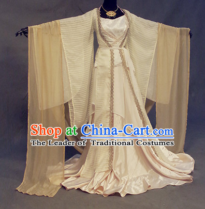 Chinese Ancient Han Fu Clothing Robes Tunics Accessories Traditional China Beauty Clothes Adults Kids