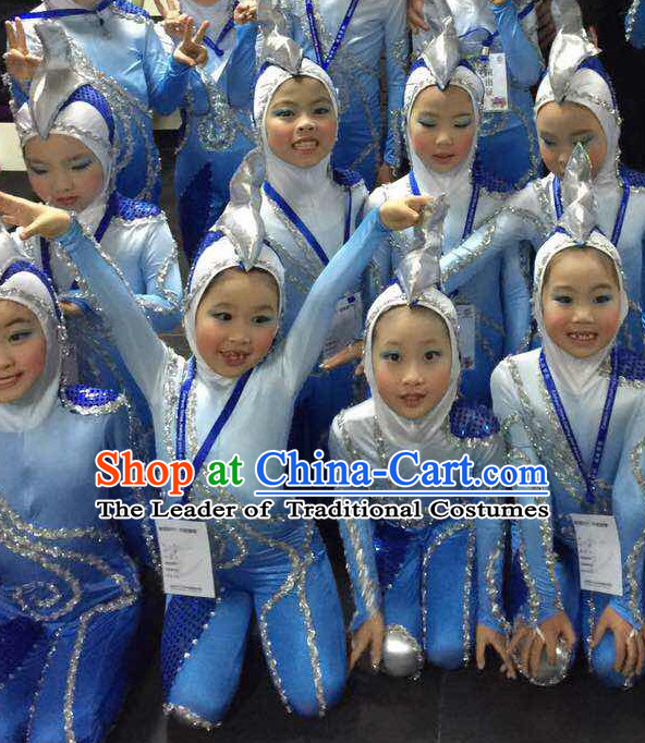 Chinese Traditional Dance Costumes for Women Customized Dance Dresses Dancing Wear Complete Set for Kids