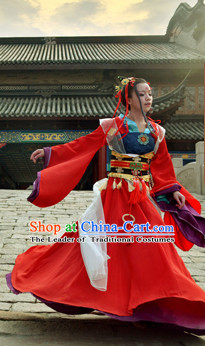 Ancient Chinese Stage Palace Princess Costume National Costume Halloween Costumes Hanfu Chinese Dresses Chinese Clothing