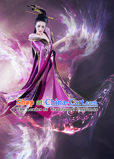 Ancient Chinese Princess Hanfu Dress Hanbok Kimono Phoenix Costume Ancient Cosplay Palace Costume Dresses Complete Set