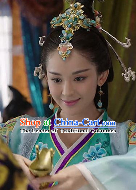 Princess Hanfu Hair Accessories Headpiece Headdress Phoenix Crown Hair Decoration Head Hairpin Accessories Comb Wedding Headwear Hair Accessorie Head Dress