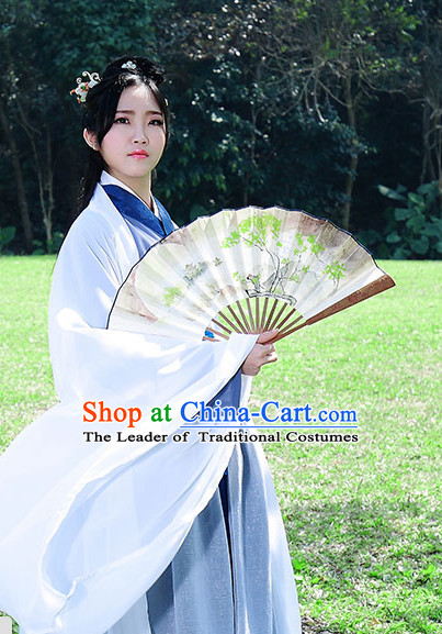 Asian Traditional High Quality Hanfu Fairy Princess Goddness Clothes Costume Costumes Complete Set for Women Girls Children Adults