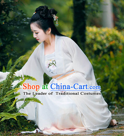 Asian Traditional High Quality Hanfu Fairy Princess Goddness Clothes Costume Costumes Complete Set for Women Girls Children Adults