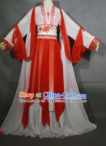 Red Hanfu Hanzhuang Han Fu Han Clothing Traditional Chinese Dress National Costume Complete Set