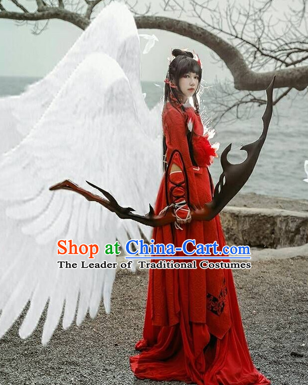 Ancient Chinese Wedding Dresses Hanzhuang Han Fu Han Clothing Traditional Chinese Dress Hanfu National Costume Complete Set for Women