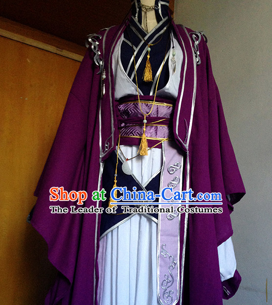 Ancient Chinese Style Halloween Cosplay Cos Fighter Knight Complete Set for Men