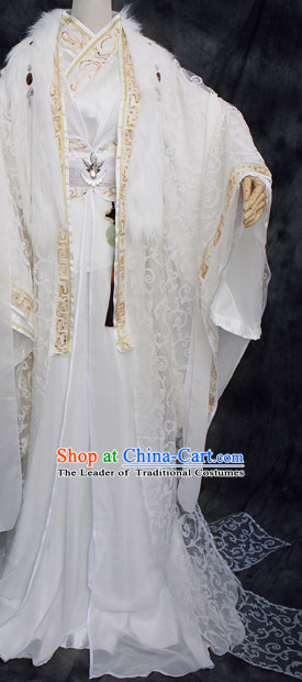 Chinese Classical Prince Imperial Dresses Hanfu Han Fu Complete Set for Men