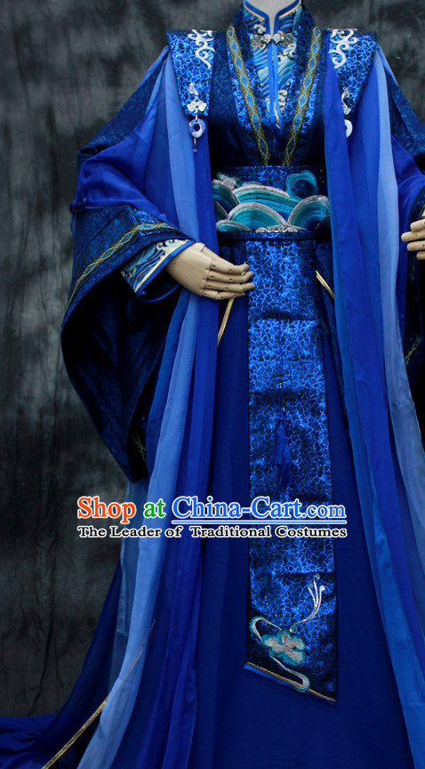 Chinese Classical Emperor Imperial Robe Clothes Hanfu Han Fu Complete Set for Men