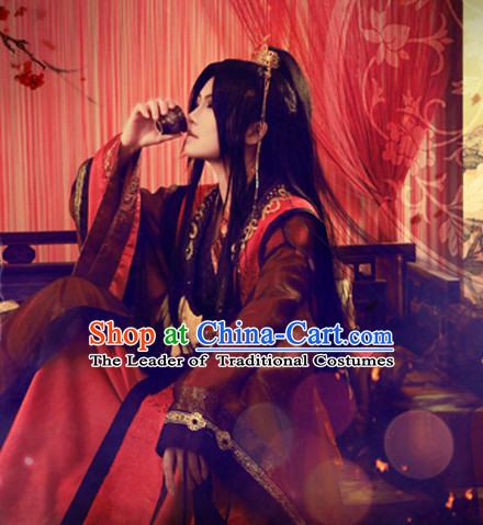 Chinese Classical Knight Warrior Cosplay Clothes Hanfu Han Fu Costumes for Men