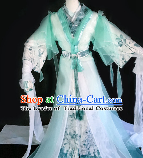 Chinese Hanfu Hakama Traditional Dress Quju Supreme Chinese Costume Ancient Chinese Costume Complete Set