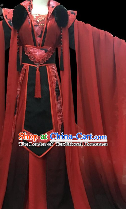 Chinese Hanfu Hakama Traditional Dress Quju Supreme Chinese Costume Ancient Chinese Costume Complete Set