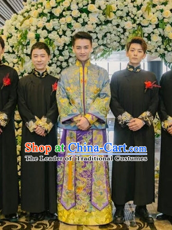 Top Traditional Chinese Phoenix Embroidered Wedding Dresses for Bridegrooms