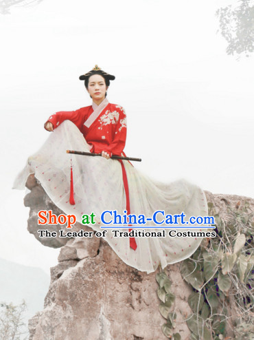 Chinese Ancient Ming Dynasty Clothing Han Fu Suit Complete Set for Women